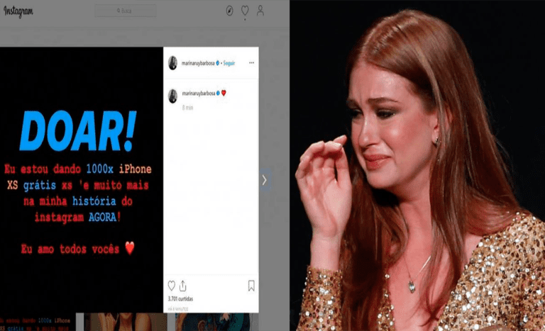 Marina Ruy Barbosa tem conta do instagram invadida; Postagens diziam que ela doaria mil iPhones