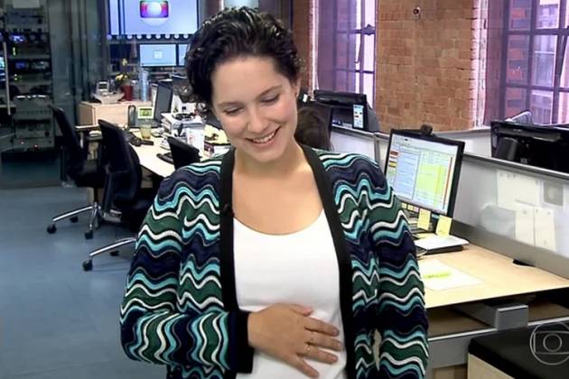 Nasce filha da repórter Cecília Malan; Veja a primeira foto da bebê
