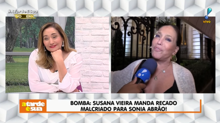 Susana Vieira manda recado malcriado para Sonia Abrão e apresentadora devolve: “Não preciso de você pra nada”