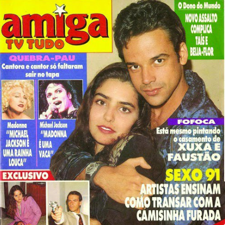 Faustão e Xuxa tiveram suposto casamento revelado por uma antiga revista de famosos. (Foto: Reprodução)
