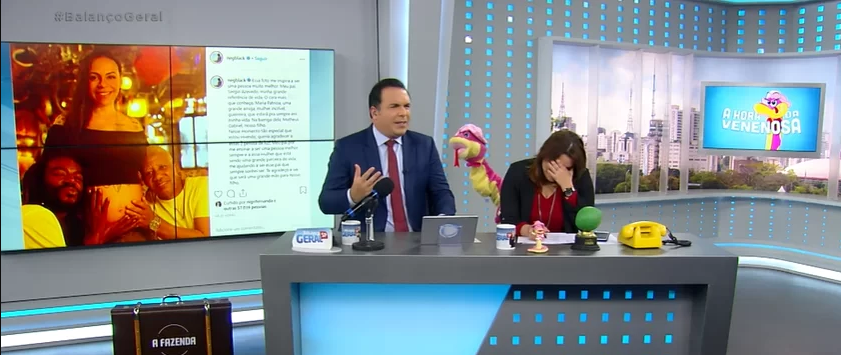 O apresentador Reinaldo Gottino comandava o Balanço Geral SP na Record. (Foto: Reprrdução)
