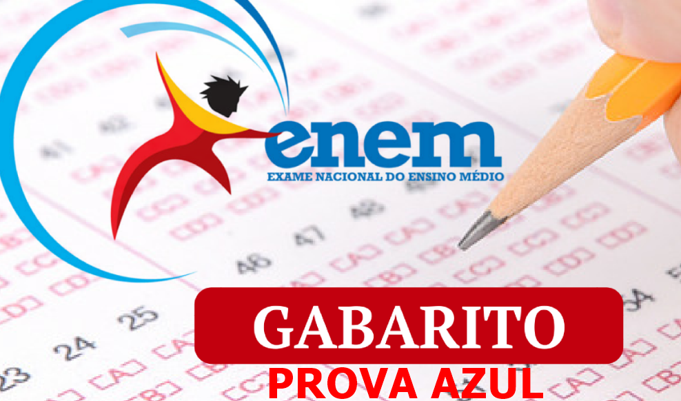 Gabarito da prova azul do Enem 2019: todas as questões