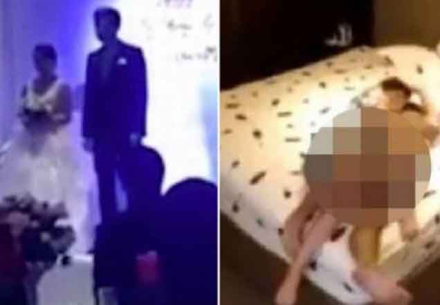 No meio do casamento, noivo mostra em telão vídeo da mulher transando com o cunhado