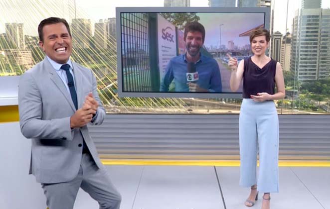 Rodrigo Bocardi não se controla e dá crise de riso ao vivo em jornal