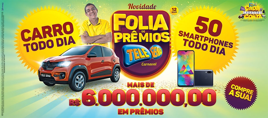 Tele Sena 27/01/2020 – Resultado sorteio Carro Todo Dia: Folia de Prêmios