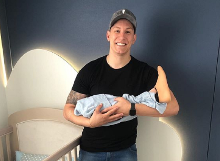 Nasce primeiro filho de Jakson Follmann; veja a primeira foto do bebê