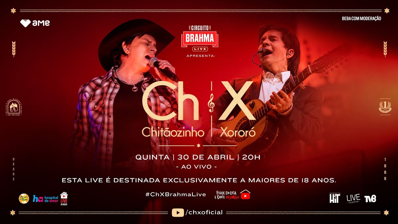 Live de Chitãozinho & Xororó: Saiba como assistir online nesta quinta (30/04/2020)