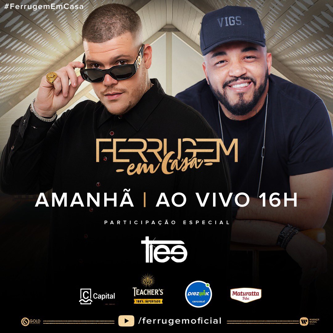 Saiba como assistir a Live de Ferrugem online neste domingo (19/04/2020)