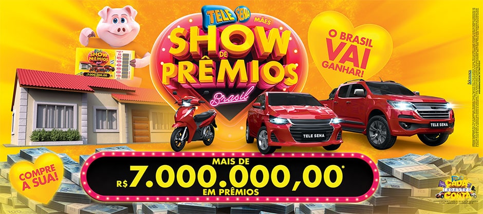 Resultado do primeiro sorteio Show de Prêmios Brasil da Tele Sena de Mães