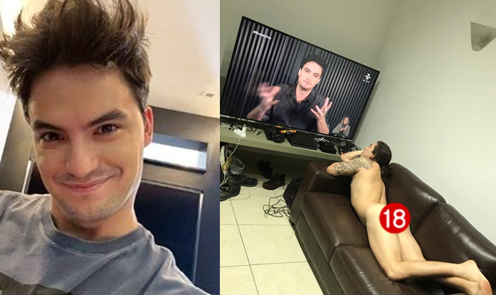 Whindersson Nunes surpreende e aparece pelado assistindo entrevista de Felipe Neto