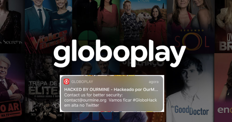 Usuários da Globoplay recebem notificação de que plataforma foi hackeada