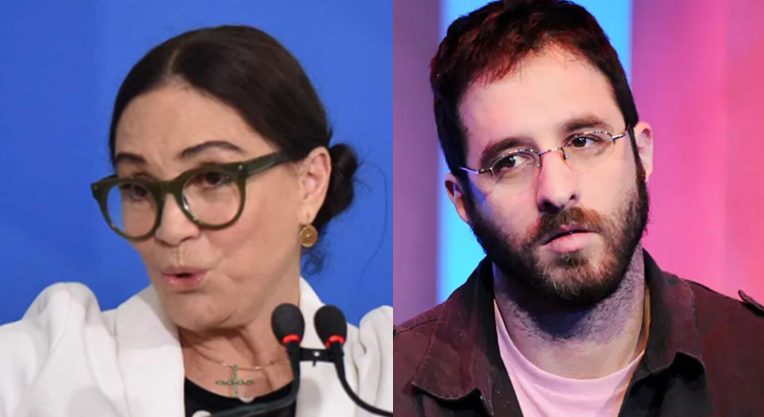 Rafinha Bastos ataca Regina Duarte: ”Mulher doente em um governo doente”