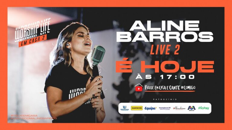 Live dos Artistas de hoje, terça-feira, 12/05/2020: Aline Barros e mais