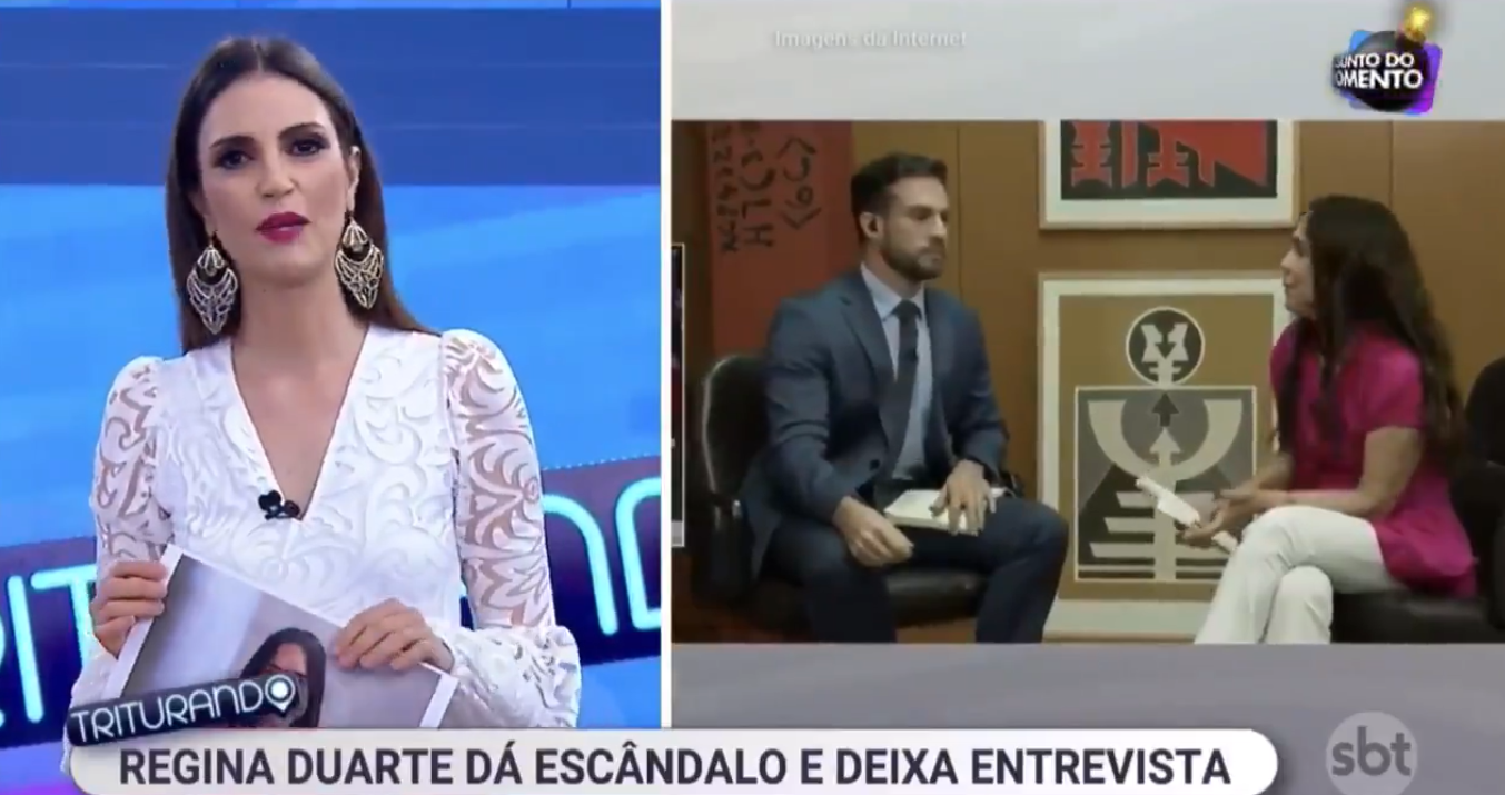 Chris Flores detona fala de Regina Duarte: ‘Você foi coerente em aceitar o cargo nesse governo’