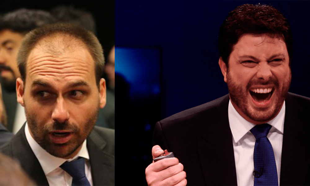 Eduardo Bolsonaro rebate Lula e é detonado por Danilo Gentili: “playboy mamateiro”