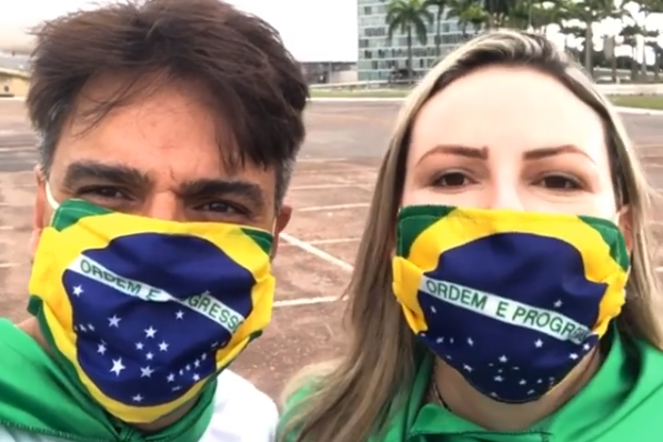 Guilherme de Pádua, assassino da filha de Glória Perez, participa de manifestação pró-Bolsonaro