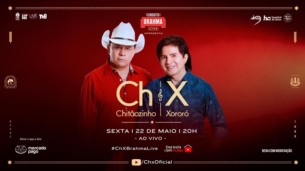 Live de Chitãozinho & Xororó: Saiba como assistir online nesta sexta-feira (22/05/2020)