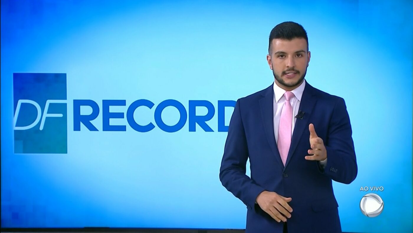 Matheus Ribeiro estreia com boa audiência no “DF Record”, mas fica distante da Globo