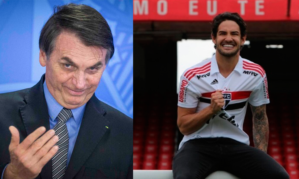 Alexandre Pato, marido de Rebeca Abravanel, posta lema de Bolsonaro e web critica