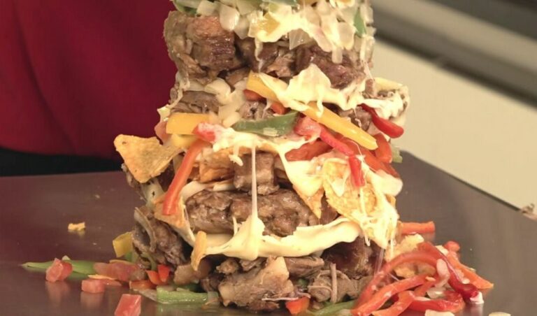 Receita de Torre de nachos com costelinha do Melhor da Tarde, dia 14/05/2020
