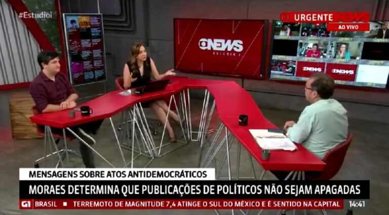 Jornalista dá bronca em colega ao vivo na GloboNews: “você pode me dar atenção?”