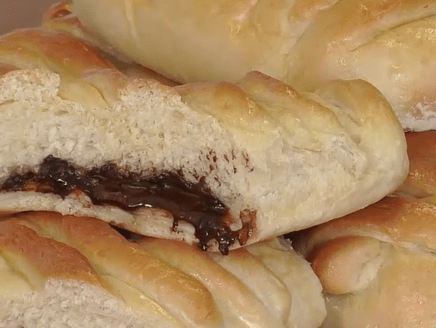 Receita de Pão Doce com Creme de Coco e Chocolate do Melhor da Tarde, dia 11/06/2020