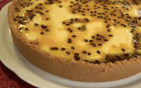 Receita de Torta de Maracujá com Biscoito do Melhor da Tarde, dia 02/06/2020