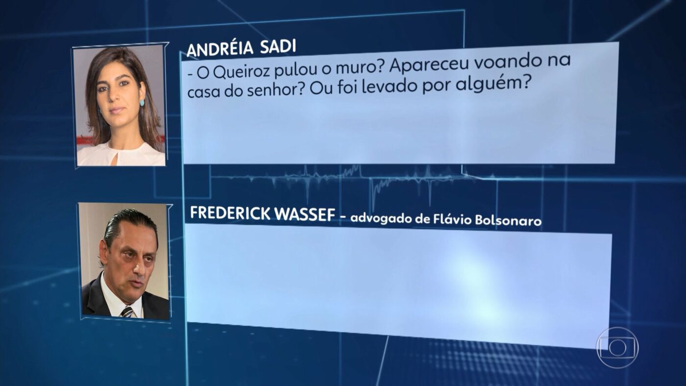 Andréia Sadi dá cortada em advogado de Bolsonaro que tinha Queiroz em seu imóvel: “Pulou o muro? Apareceu voando?”