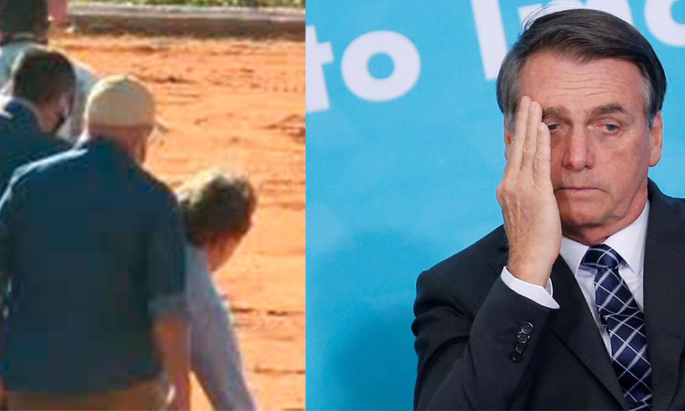 Jair Bolsonaro leva tombo ao descer de helicóptero e internautas decretam: ‘Bolsonaro caiu’