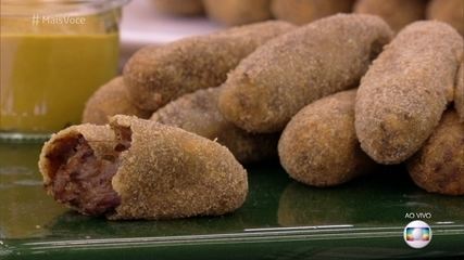 Receita de Croquete de Vaca Atolada da Ana Maria Braga no Encontro 02/06/2020
