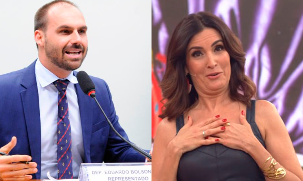 Eduardo Bolsonaro acusa Fátima Bernardes de ensinar masturbação na TV
