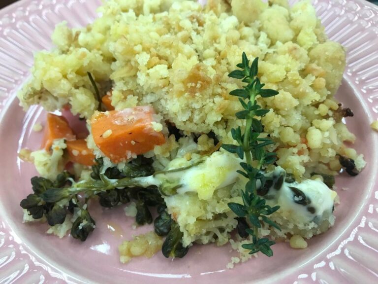 Receita de Crumble de Legumes da Ana Maria Braga no Encontro 15/06/2020