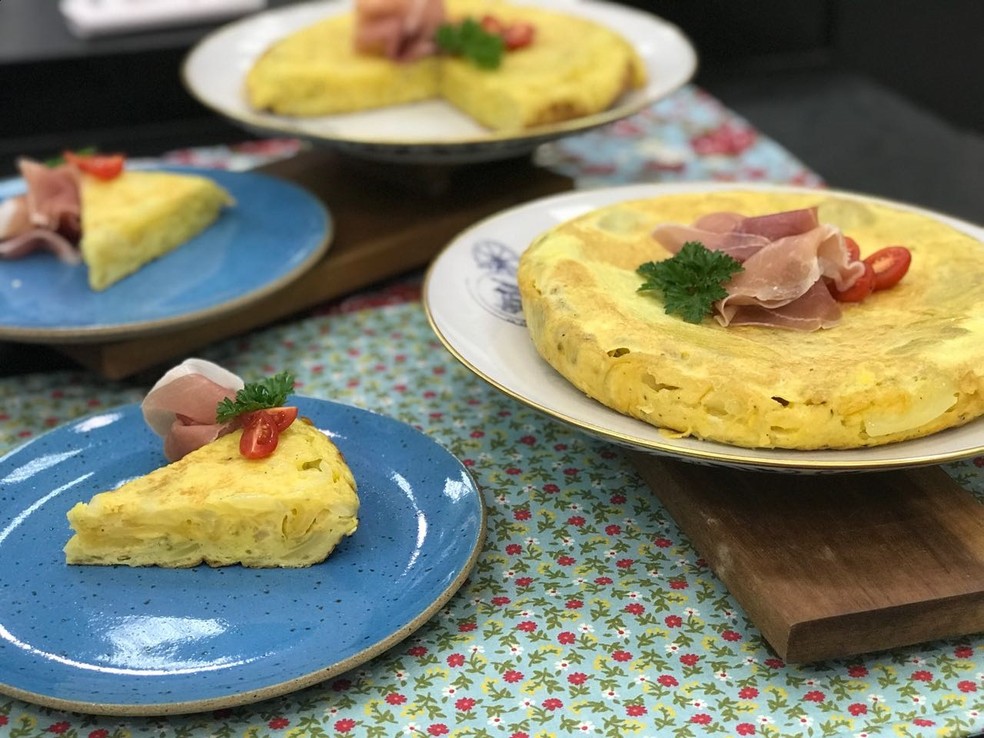Receita de Tortilla Espanhola da Ana Maria Braga no Encontro 11/06/2020