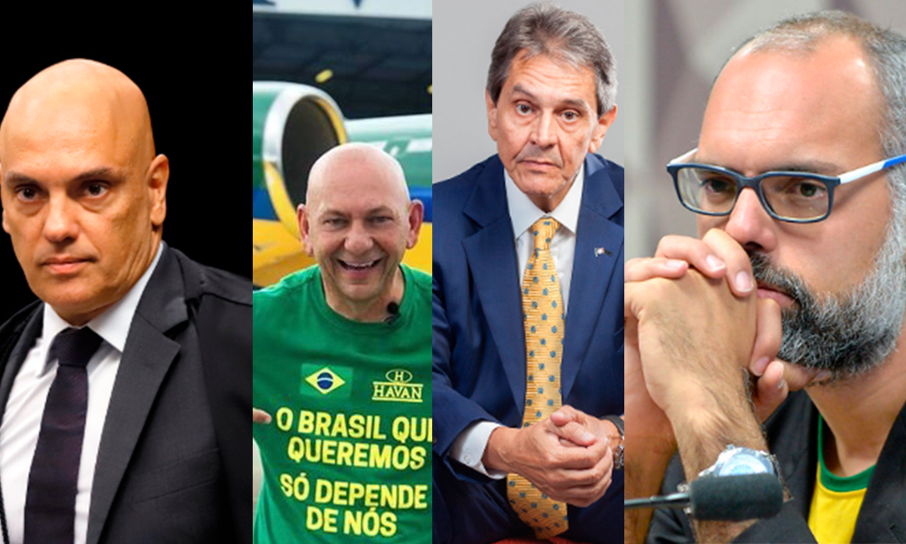 Aliados de Bolsonaro tem contas em redes sociais suspensas por ordem de Alexandre de Moraes