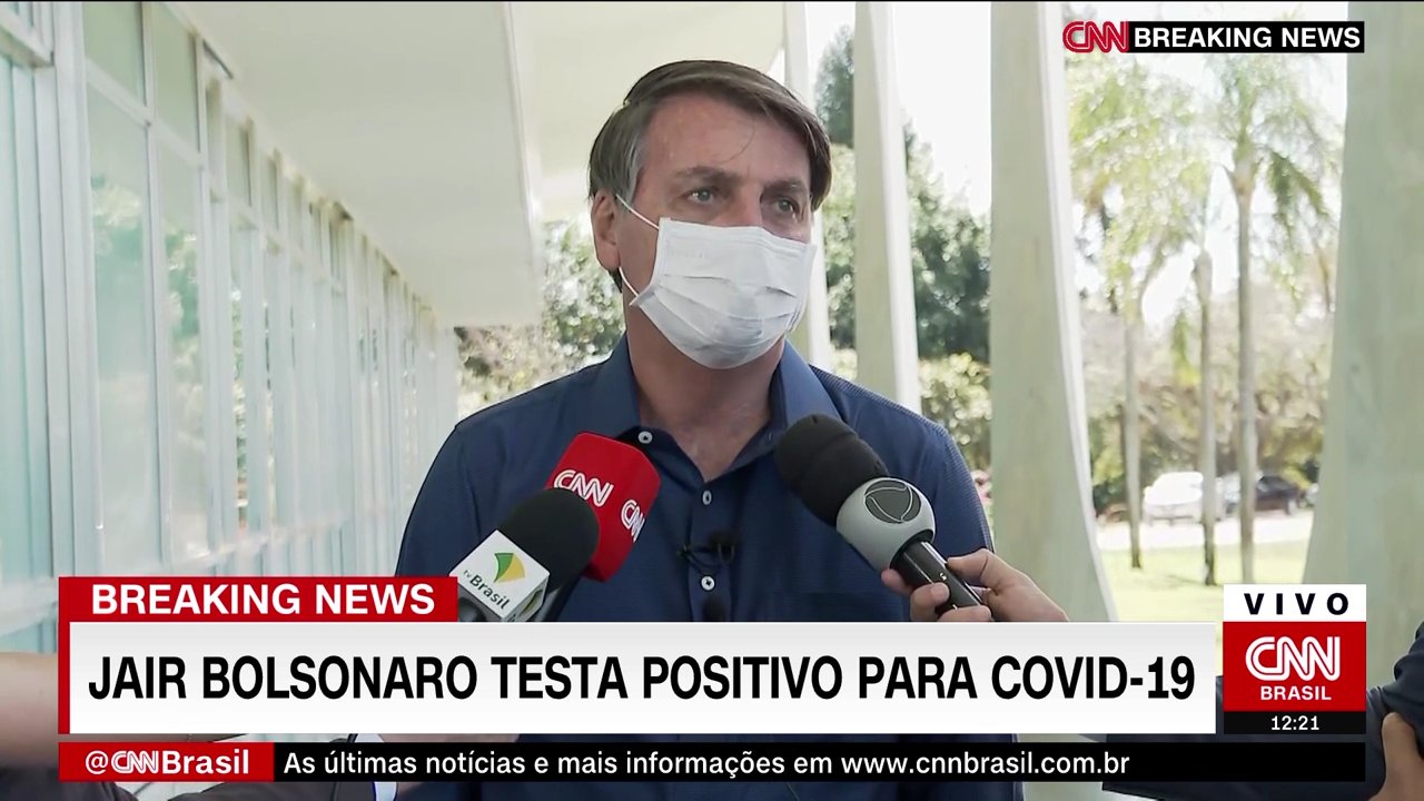 Jair Bolsonaro confirma que testou positivo para o novo coronavírus