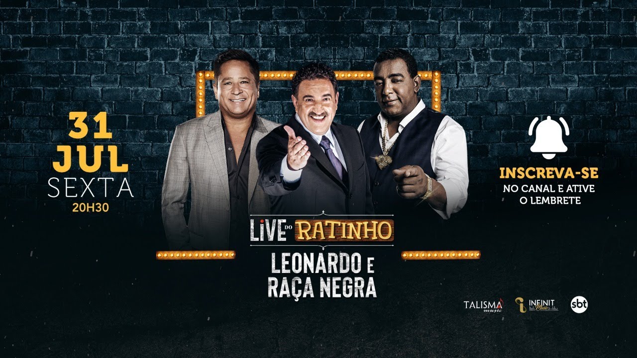 Programa do Ratinho 31/07/2020: Live com Leonardo e Raça Negra