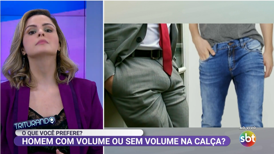 Triturando discute volume na calça de homens em plena tarde e espanta web