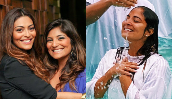 Irmã de Juliana Paes se converte ao cristianismo e abandona Umbanda