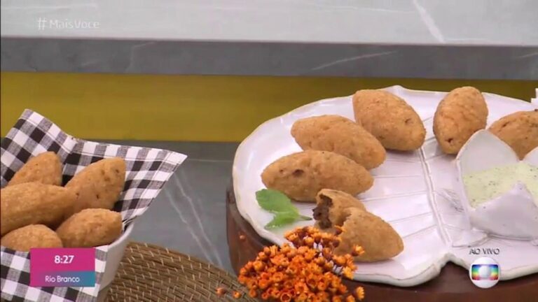 Receita de Quibe de Arroz da Ana Maria Braga no Encontro, dia 11/08/2020