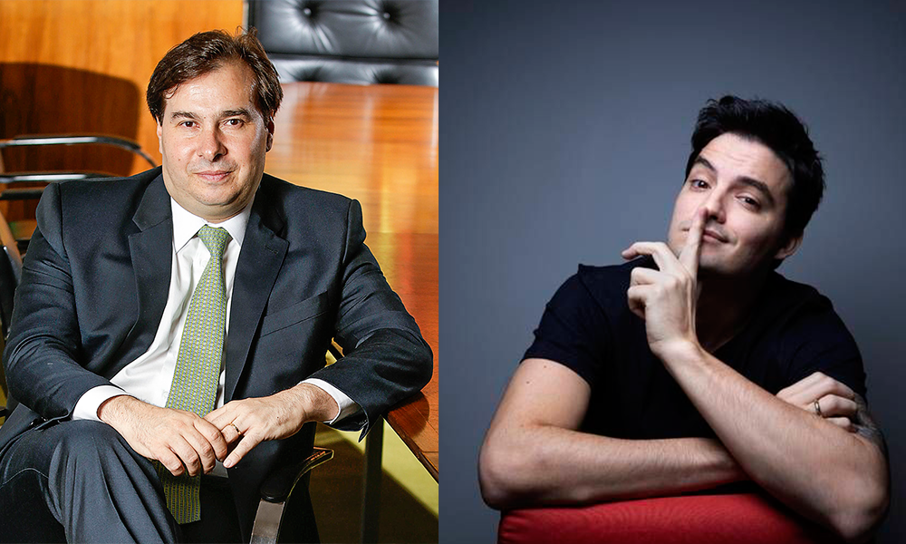 Rodrigo Maia se solidariza com Felipe Neto e diz que vai acelerar projeto contra fake news