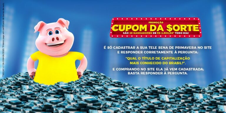 Resultado do Cupom da Sorte da Tele Sena de Primavera, dia 17/08/2020