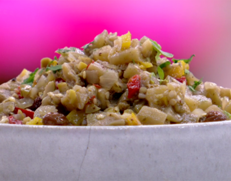 Receita de Antepasto de Berinjela da Ana Maria Braga no Encontro, dia 02/09/2020