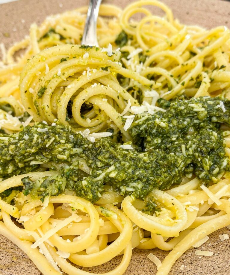 Receita de Linguine com molho pesto da Ana Maria Braga no Encontro, dia 10/09/2020