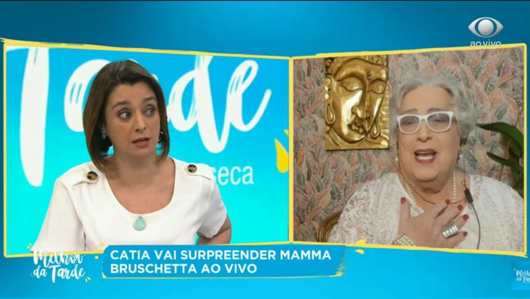 Cátia Fonseca convida Mamma Bruschetta para trabalhar no Melhor da Tarde: “Nossa história não é desse mundo”