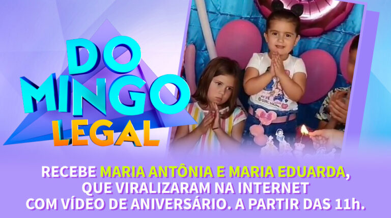 Domingo Legal 25/10/2020: Irmãs Maria Antônia e Maria Eduarda, Passa ou Repassa e mais