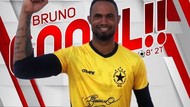 Internet ironiza primeiro gol do goleiro Bruno pelo Rio Branco-AC: “Treinou feito um condenado”