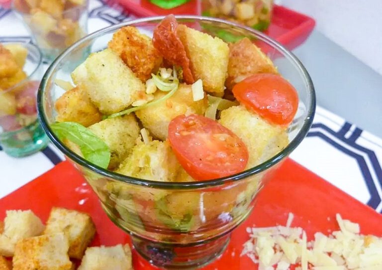 Receita de Bruschetta de Copinho da Ana Maria Braga no Mais Você, dia 13/01/2021
