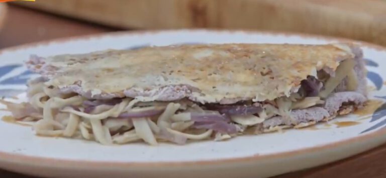 Receita de Tapioca de açaí com crosta de queijo coalho do Rodrigo Hilbert no É de Casa, dia 23/01/2021