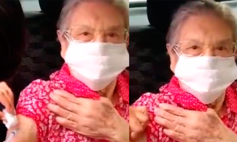 Palmirinha se vacina contra a Covid-19 e manda recado: “Não deixem de tomar”
