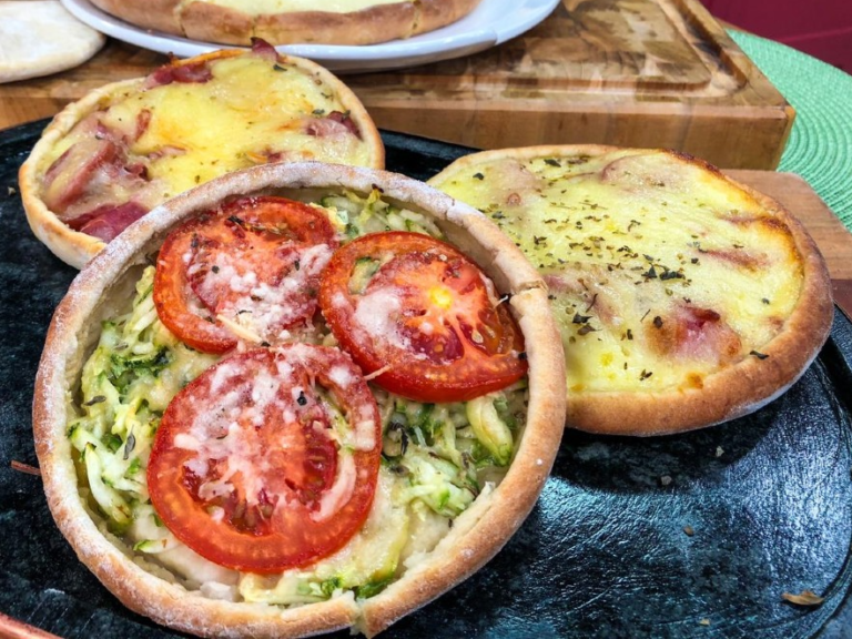 Receita de Pizza de Tigela do Melhor da Tarde, dia 16/03/2021